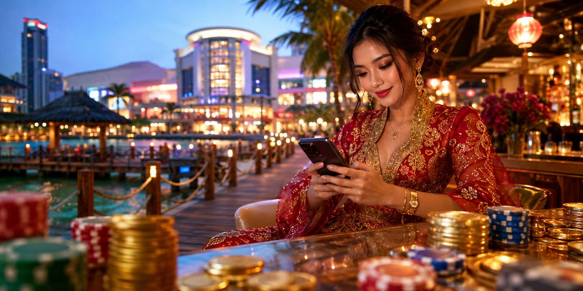 Pemain poker bergaya di Johor Bahru menikmati permainan kasino 1119